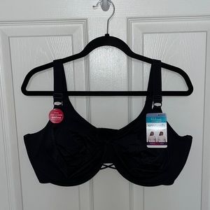 Vanity Fair Radiant Black Back Smoothing Bra (42DDD)